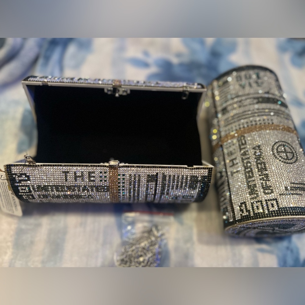 Dollar Roll Clutch Bag